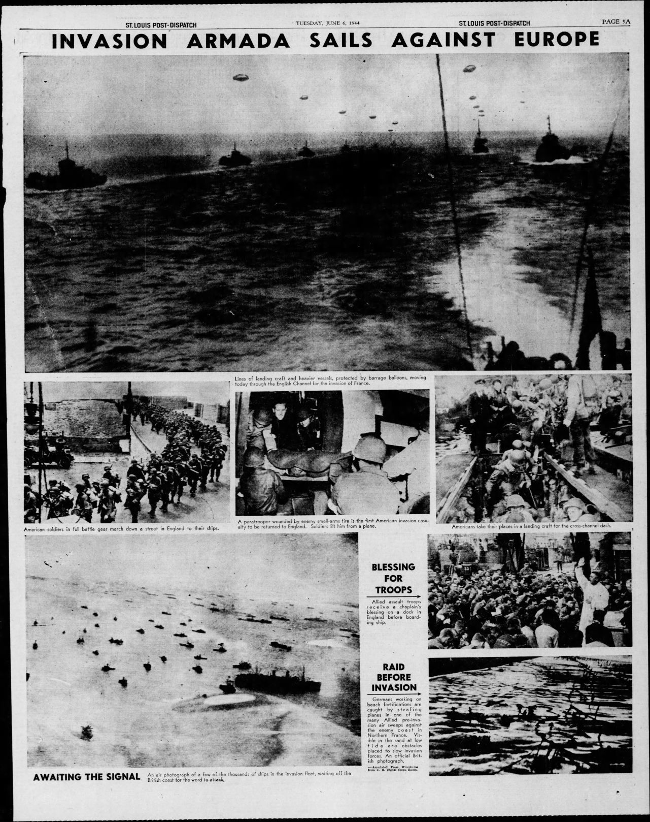 5: Photos of the invasion armada